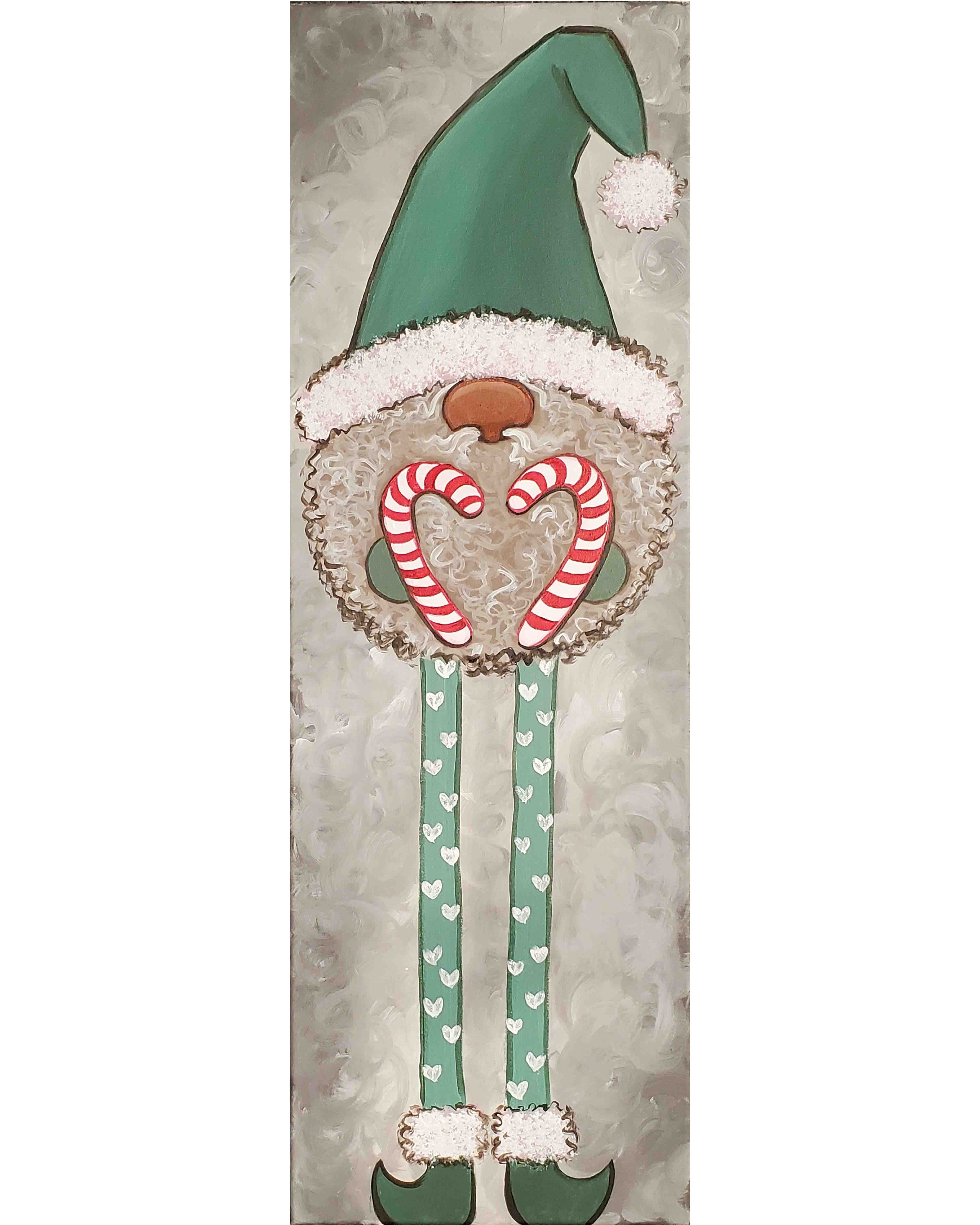 Tall Candy Cane Gnome